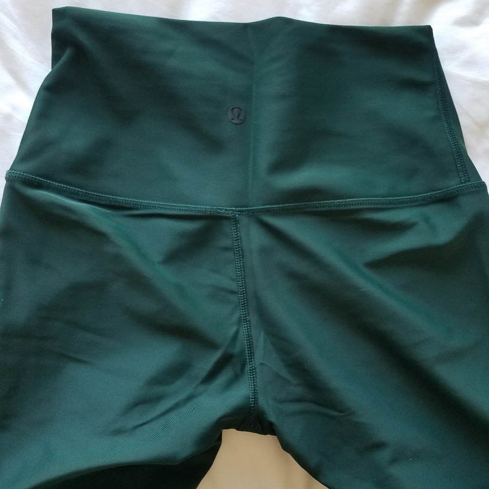 Lululemon high rise wunder under green leggings